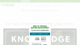 What Trionicshaircare.com website looked like in 2019 (5 years ago)