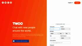 What Twoo.com website looked like in 2019 (5 years ago)