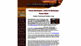 What Texasbarbeques.com website looked like in 2019 (5 years ago)