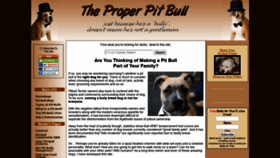 What The-proper-pitbull.com website looked like in 2019 (5 years ago)