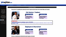 What Thejobspider.com website looked like in 2019 (5 years ago)