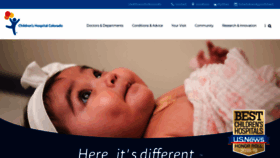 What Thechildrenshospital.org website looked like in 2019 (5 years ago)