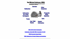 What Trec.nist.gov website looked like in 2019 (6 years ago)