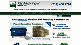 What Thepaperdepot.com website looked like in 2019 (5 years ago)