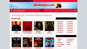 What Tamilmp3free.com website looked like in 2019 (5 years ago)