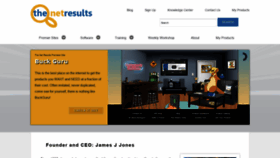 What Thenetresults.com website looked like in 2019 (5 years ago)