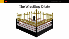 What Thewrestlingestate.com website looked like in 2019 (5 years ago)