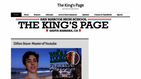 What Thekingspage.com website looked like in 2019 (5 years ago)
