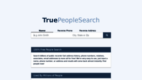 What Truepeoplesearch.com website looked like in 2019 (5 years ago)