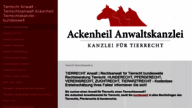 What Tierrecht-anwalt.de website looked like in 2019 (5 years ago)