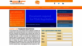What Trademarkcompanyregistration.com website looked like in 2019 (5 years ago)