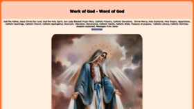 What Theworkofgod.org website looked like in 2019 (5 years ago)
