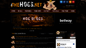 What Thehogs.net website looked like in 2019 (5 years ago)