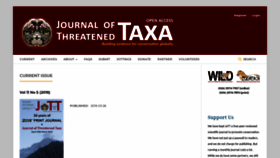 What Threatenedtaxa.org website looked like in 2019 (5 years ago)