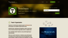 What T.teachers.io website looked like in 2019 (5 years ago)