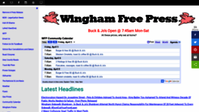 What Thewinghamfreepress.com website looked like in 2019 (5 years ago)