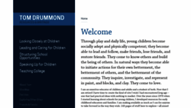 What Tomdrummond.com website looked like in 2019 (5 years ago)