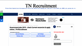 What Tnrecruitment.in website looked like in 2019 (5 years ago)