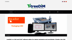 What Treedim.com website looked like in 2019 (5 years ago)
