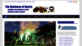 What Thebusinessofsports.com website looked like in 2019 (5 years ago)