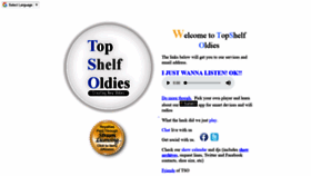 What Topshelfoldies.org website looked like in 2019 (5 years ago)
