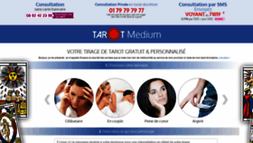 What Tarotmedium.fr website looked like in 2019 (6 years ago)