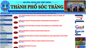 What Thptsoctrang.edu.vn website looked like in 2019 (5 years ago)
