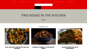 What Twokooksinthekitchen.com website looked like in 2019 (5 years ago)