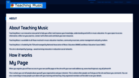 What Teachingmusic.org.uk website looked like in 2019 (5 years ago)