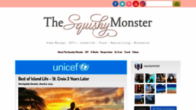 What Thesquishymonster.com website looked like in 2019 (5 years ago)
