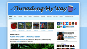 What Threadingmyway.com website looked like in 2019 (6 years ago)
