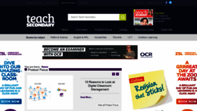 What Teachsecondary.com website looked like in 2019 (5 years ago)
