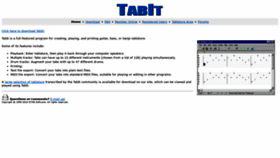 What Tabit.net website looked like in 2019 (5 years ago)