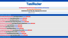 What Tamilrocker.world website looked like in 2019 (5 years ago)