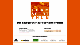 What Teamsportthun.ch website looked like in 2019 (5 years ago)