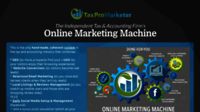 What Taxmarketingmachine.com website looked like in 2019 (5 years ago)
