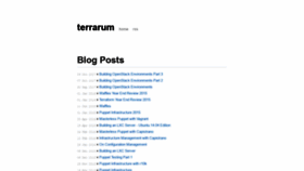 What Terrarum.net website looked like in 2019 (5 years ago)