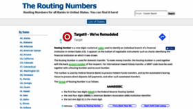What Theroutingnumber.com website looked like in 2019 (5 years ago)