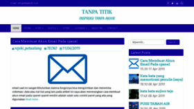 What Tanpatitik.com website looked like in 2019 (5 years ago)