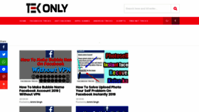 What Tekonly.com website looked like in 2019 (5 years ago)