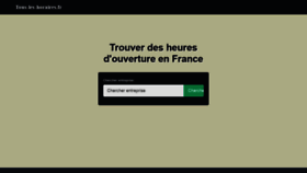 What Tous-les-horaires.fr website looked like in 2019 (5 years ago)