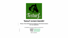 What Teeturf.fr website looked like in 2019 (5 years ago)