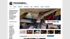 What Tsunamiball.com website looked like in 2019 (6 years ago)