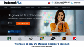 What Trademarkplus.com website looked like in 2019 (5 years ago)