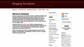 What Techstacks.com website looked like in 2019 (5 years ago)