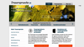 What Trauersprueche.de website looked like in 2019 (5 years ago)