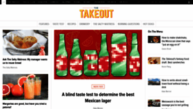 What Thetakeout.com website looked like in 2019 (4 years ago)