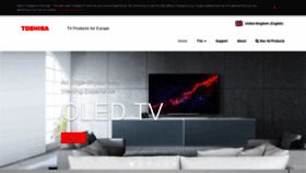 What Toshiba-tv.com website looked like in 2019 (5 years ago)