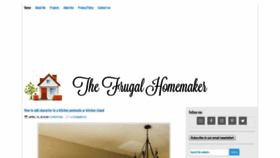What Thefrugalhomemaker.com website looked like in 2019 (5 years ago)