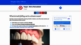 What Teethfallingoutdream.org website looked like in 2019 (5 years ago)